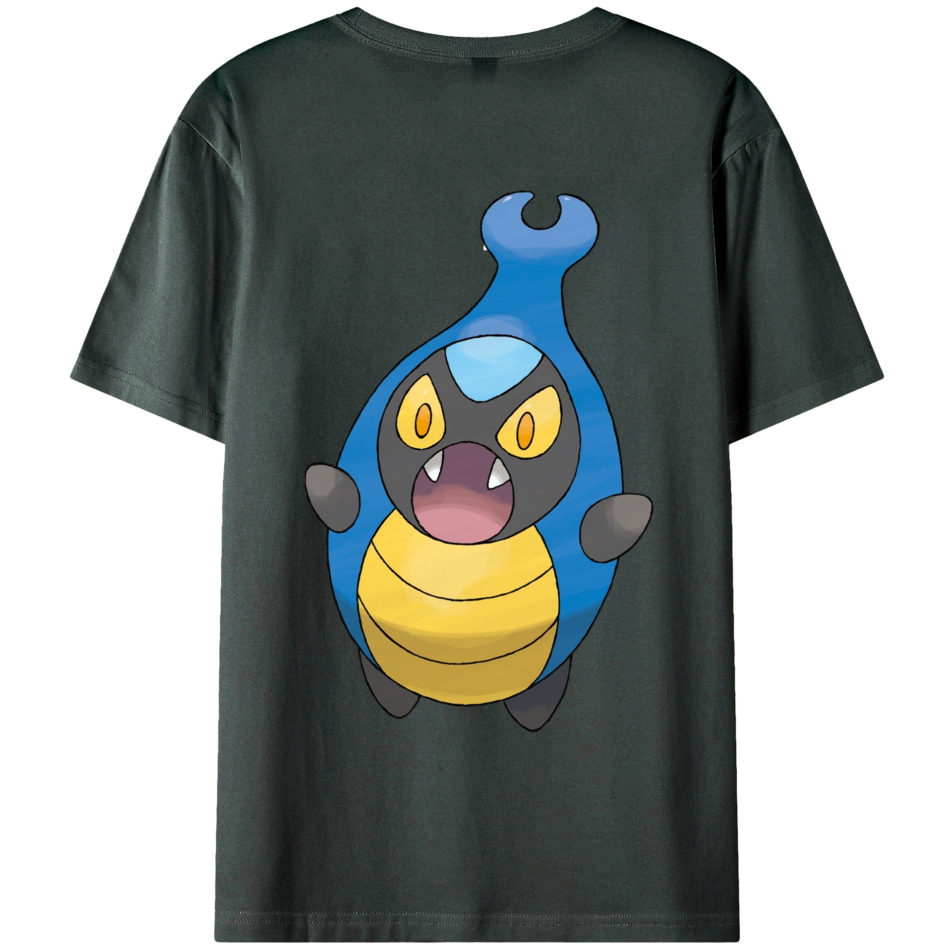 （画像用） ポケットモンスター Pokémon 綿100％ メンズ半袖Tシャツ（バックプリント） 通気性